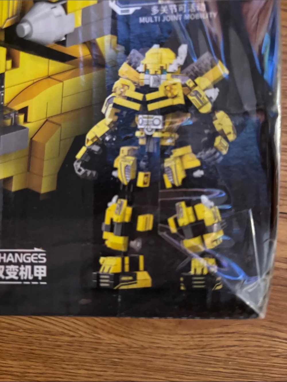 Yellow Transforming Robot and Vehicle Building Set